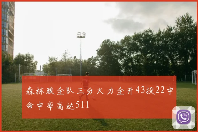 森林狼全队三分火力全开43投22中命中率高达511