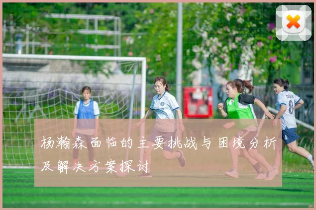 杨瀚森面临的主要挑战与困境分析及解决方案探讨