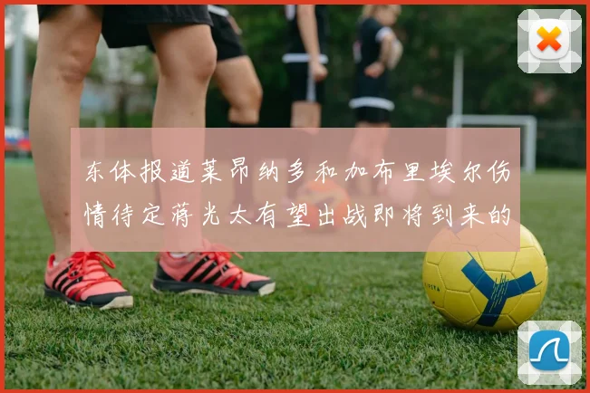 东体报道莱昂纳多和加布里埃尔伤情待定蒋光太有望出战即将到来的比赛